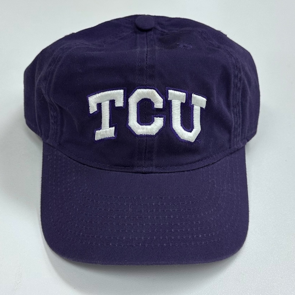 TCU Horned Frogs Texas Christian Strapback Dad Hat Purple NCAA Football